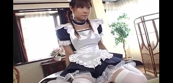  Naughty Natsumi is a hot Asian maid getting into cosplay sex